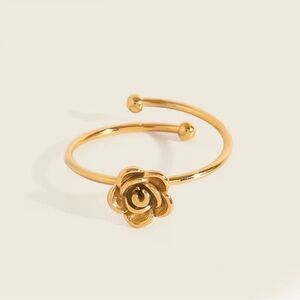 🌹18k Gold Plated Rose Ring